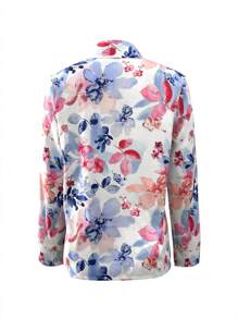 INAWLY Loose Fit Woven Long Sleeve Blouse For Women, Summer Women Shirt