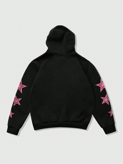 Street Life Men's Portrait Printed Hoodies, Casual Autumn Spring Wear