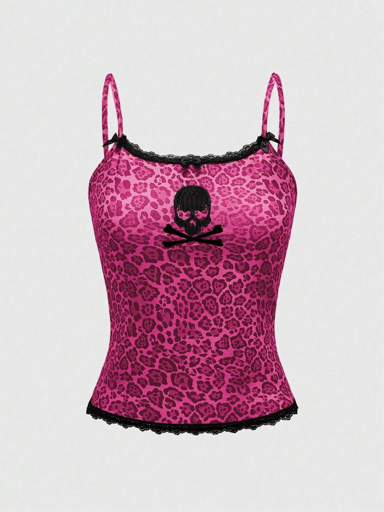 ◇EXPIRED GIRL◇ Leopard Lace Tank Pink 71PHnK8h3EL._UY1000_.jpg