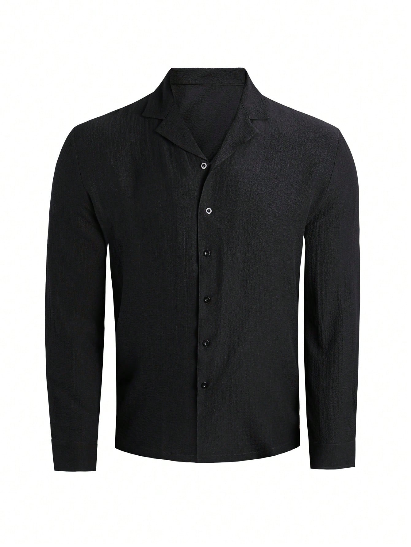 Manfinity Dauomo Plus Size Men's Solid Color Long Sleeve Casual Work Shirt 2569 9340