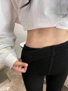 DAZY Tất/Quần tất/Quần bó/Quần legging cho nữ - màu đen - Xem 9