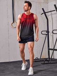 Manfinity Sport Corelite Quần short thể thao giản dị tối giản màu trơn phong cách bạn trai dành cho nam, quần áo tập gym - Màu xanh hải quân - Xem 4