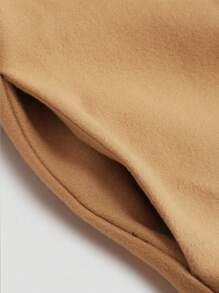 Celure Blusa casual de unicolor con cuello chal, manga larga y lazo propio para tallas grandes