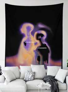 ROMWE Characterful Person & Illusion Printed Wall Tapestry For Bedroom, Living Room - Multicolor - View 4