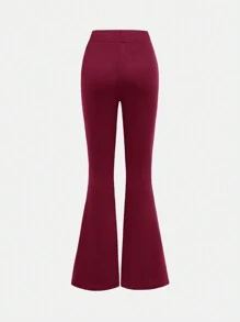 SHEIN Explorewe 2pcs Tween Girl Casual Street Fashionable Dark Cross Rhinestone Printing Flare Pants - Multicolor - View 3