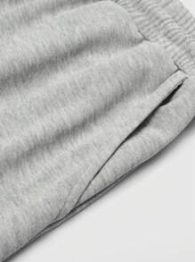 Manfinity Homme Pantalon de jogging ample pour hommes avec slogan graphique, cordon de serrage à la taille, Manfinity EMRG Pantalon de jogging mode à jambe large avec imprimé et cordon de serrage à la taille pour hommes