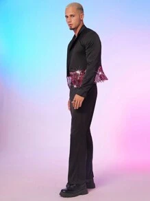 FeverCity Men's Short Fringe Suit Set