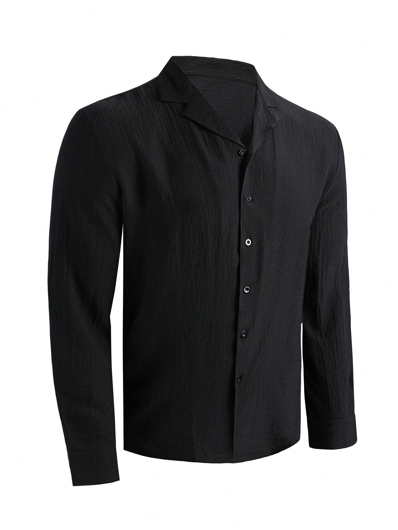 Manfinity Dauomo Plus Size Men's Solid Color Long Sleeve Casual Work Shirt 2569 9340