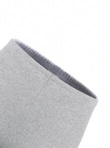 Tween Girl Black Flared Ankle Length Leggings - Pink - View 5