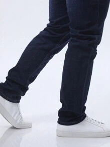 Men's Straight-Leg Jeans, Casual & Versatile Comfortable Stretchy Pants For Business Or Leisure