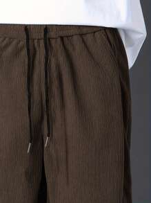 Manfinity Hypemode Men Drawstring Letter Printed Loose Casual Pants