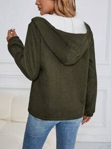 EMERY ROSE Corduroy thermisch gevoerde damesjas, casual dagelijkse winterjas voor dames