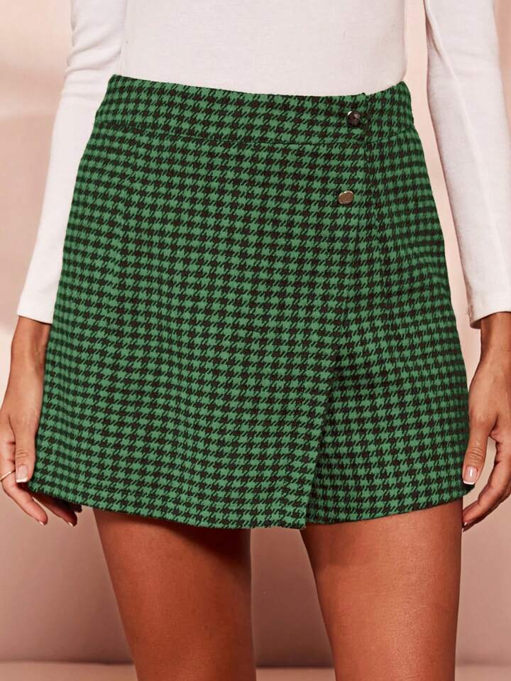 シェリエ　sheller Graph check wrap culottes Graph check wrap culottes – shéller / シェリエ