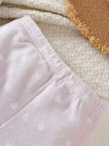Quần legging dài in hình mèo dễ thương cho bé gái - Hồng - Xem 6