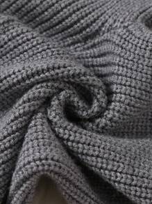 SHEIN Vintaside Kids 2 件装女婴棕色针织喇叭裤，温暖舒适，时尚，适合日常穿着、外出和旅行