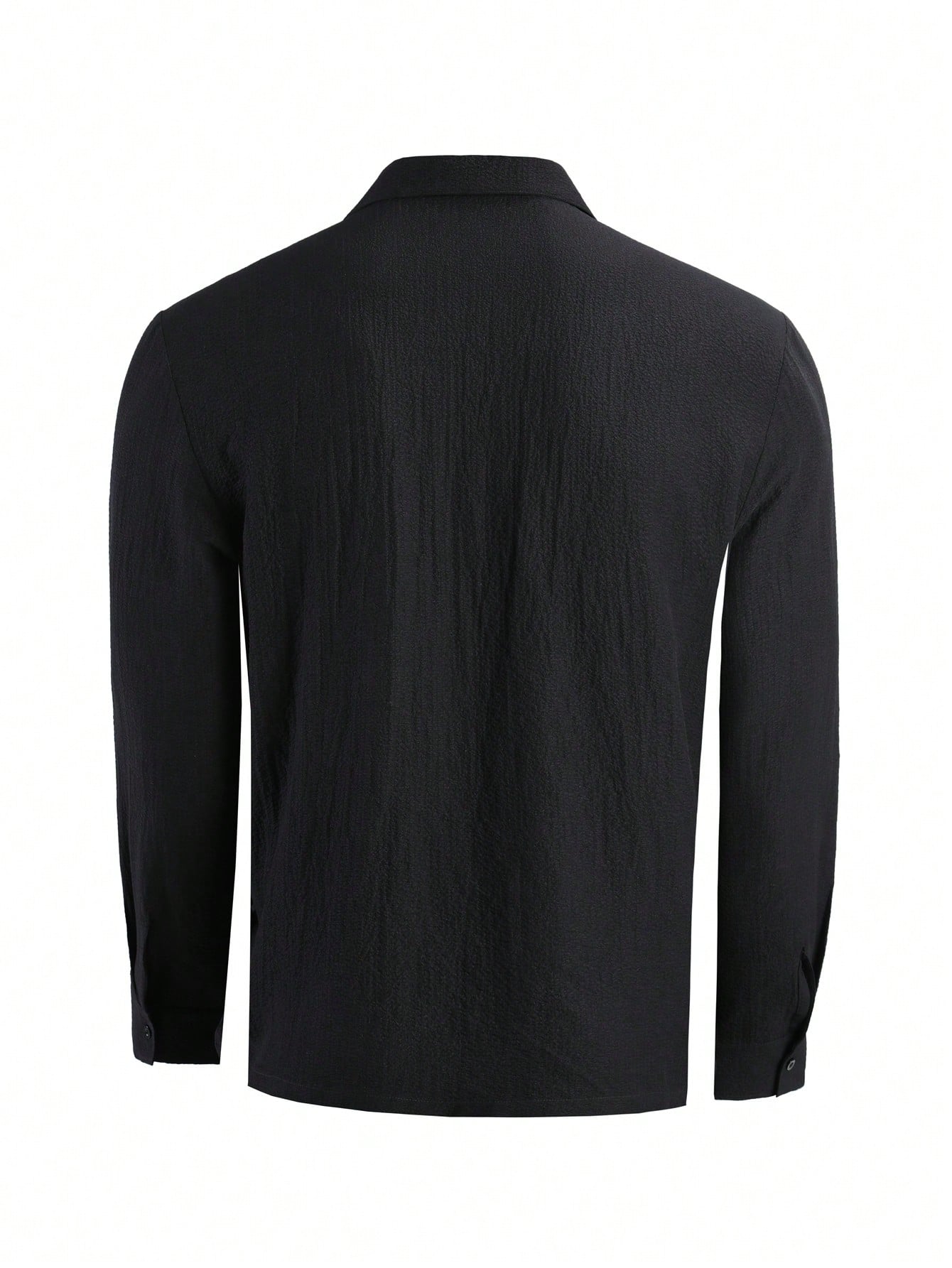 Manfinity Dauomo Plus Size Men's Solid Color Long Sleeve Casual Work Shirt 2569 9340