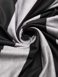 EMERY ROSE Áo thun tay dài in họa tiết sọc cổ tròn cỡ lớn - Nhiều màu - Xem 4