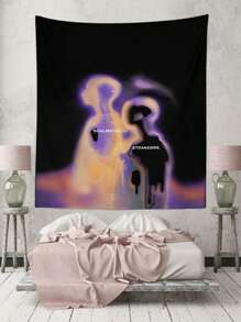 ROMWE Characterful Person & Illusion Printed Wall Tapestry For Bedroom, Living Room - Multicolor - View 7