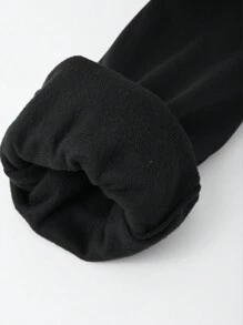 2 pièces Ensemble sweat-shirt à capuche et pantalon Brooklyn avec impression de lettre épaissi, pour garçons adolescents