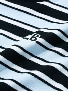 FRIFUL Women's Casual Striped Colorblock Oversized Sweater, For Autumn & Winter - Multicolor - View 3