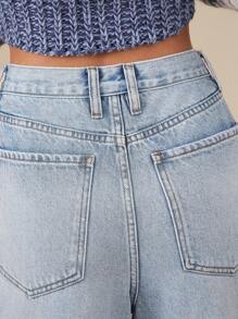 WESTFADE Premium Denim Barrel Leg 100% Cotton Ankle Jeans