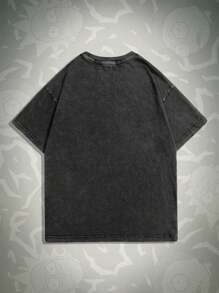 ROMWE MEN Rick and Morty | ROMWE Men Tie Dye Cartoon & Letter Graphic Tee, School