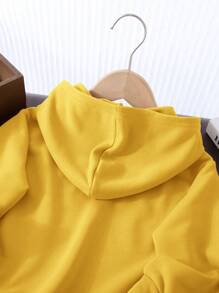 SHEIN 1pc Young Boys Casual Hoodie, Comfortable, Fashion, Practical, Versatile, Soft, Breathable, Ideal For Daily Wear, School, Outings, Sports, Spring & Summer,In Fall/Winter