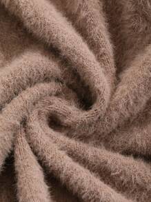 DAZY Faux Fur Plush Robe, Loose Fit Loungewear For Winter, For Fall Winter Fluffy, Cozy Outfit