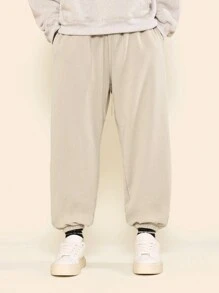 SUMWON Relaxed Fit Athletic Sweatpants Elastic Ankle Cuffs Winter Casual Sports Loungewear Jogger Workout Running Training Athleisure Activewear Gym Pants