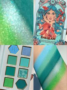 SHEGLAM Paleta De Sombras De Ojos Perceptive Pisces De 8 Colores, Mate, Perlada Y Brillante, Verde Y Azul, De Gran PigmentacióN, De Larga DuracióN, Combinable, Profesional, Para El , Navidad, Invierno, Sombras De Ojos Azules Brillos Marca Belleza Maquillaje Maquullaje CosméTica Para Mujeres NiñAs Perfecto Para Invierno Primavera Ideal Para Y2K Elegante Moda Adecuado Para CumpleañOs Regalo Fiesta Listo Mejor Color - PERCEPTIVE PISCES - Ver 9