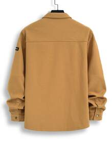 Manfinity Homme Men's Solid Color Casual Jacket, Fall/Winter