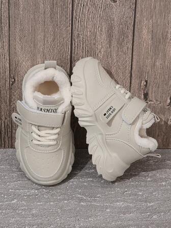 Toddler Boots Baby Shoes Infant Boys Sports Shoes Soft Thermal Lined Winter Shoes