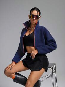 Innovista Women Plus Fleece Thick Zipper Color Block Loose Fit Sport Jacket, Fleece Coat For Hiking, Ski Jackets, Mountaineering And Sports, Fall Women Outfits, Hiking Clothe, Zip Up Woman Jacket, Outdoor Warm, Fall Winter Women Outfit, Winter Women Jacket, Winter Women Clothes, Thermal, Orange