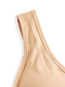 2 piezas Conjunto de sujetador sin costuras y sin alambres plisado para mujer - Multicolor - Ver 9