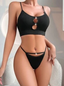 2 buc/Set Set de lenjerie intimă, confortabilă, fără cusături, pentru femei