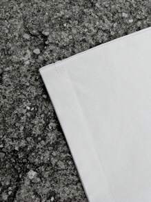 Manfinity EMRG Plus Size Men's Casual Cartoon Print T-Shirt, Summer - White - View 6