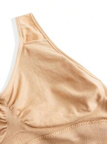 2 piezas Conjunto de sujetador sin costuras y sin alambres plisado para mujer - Multicolor - Ver 10