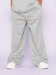 SUMWON Tween Girls Oversized Fit Tee With Joggers 2 Piece Set - Grey - View 4