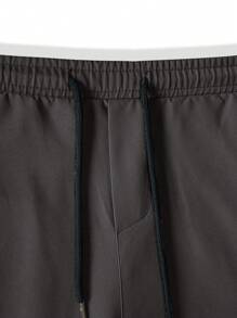 Manfinity EZcore Men's Casual Multi-Pockets Cargo Pants, Autumn - Chocolate Brown - View 3