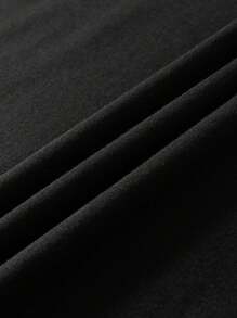 SHEIN LUNE 女士万圣节南瓜印花 T 恤 - 黑色 - 查看 3