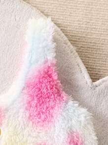 SHEIN Leap Crew 2 件套 Tween Girl 心形刺绣羊毛吊带背心和短裤睡衣套装 - 粉色 - 查看 5