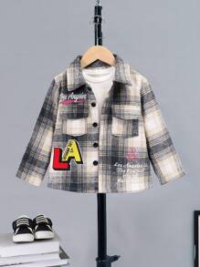 SHEIN كارديجان شبابي كاجوال أنيق مربعات، مناسب للتنقل والتجمعات والتسوق والأنشطة الخارجية والمدرسة