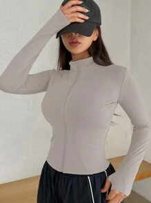 DAZY 女式休闲纯色修身羊毛夹克，秋冬