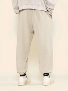 SUMWON Relaxed Fit Athletic Sweatpants Elastic Ankle Cuffs Winter Casual Sports Loungewear Jogger Workout Running Training Athleisure Activewear Gym Pants