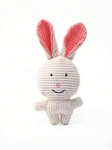 1Pc Đồ chơi cho chó kêu bò, Đồ chơi tương tác bằng vải nhung giúp giảm lo âu và buồn chán, Đồ chơi nhai mọc răng cho chó con dành cho chó cỡ nhỏ và vừa - trắng - Xem 1