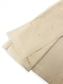 SHEIN LUNE Große Größen Trenchcoat mit Kragen, Knöpfen und Langarm, lässig