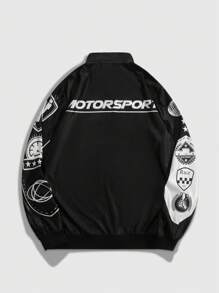 ROMWE MEN Street Life 男士薄款街头休闲运动夹克