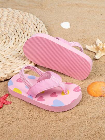 Dép xỏ ngón họa tiết hoạt hình cho bé có dây chun, mềm mại, thoải mái, chống trượt thích hợp để mang trong nhà và ngoài trời