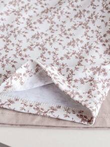 SHEIN Vintaside Kids 2 件套年轻女孩花朵洋娃娃领 T 恤 - 彩色 - 查看 7