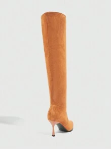 CUCCOO SZL Fashionable Autumn-Winter High Heel Over-The-Knee Boots Sexy Party Slim Heel Long Boots For Women Fall - Khaki - View 4